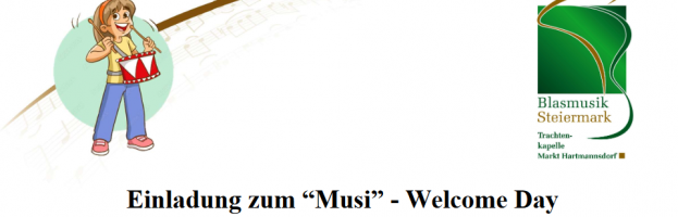 Einladung zum „Musi“ – Welcome Day